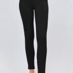 Mid-Rise Ponte Pants