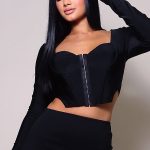 Long Sleeve Corset Top