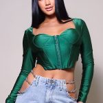 Long Sleeve Corset Top