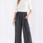 Thira Stripe Wide Leg Pants
