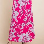 Floral Printed Maxi Skirt With Elastic Waistband