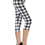 Multi-Color Print, Cropped Capri Leggings In A Fitted Style With A Banded High Waist