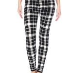 Multi Printed, High Waisted, Leggings With An Elasticized Waist Band