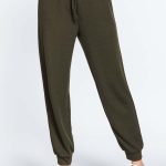 Waist String Detail Hacci Long Pants