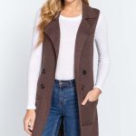 Sleeveless Long Sweater Vest
