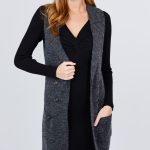 Sleeveless Long Sweater Vest