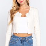 Long Slv Round Neck Viscose Sweater