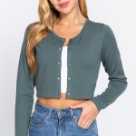 Long Slv Round Neck Viscose Sweater