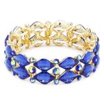 Crystal Color Stone Stretch Bracelet