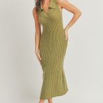 Soft And Cozy Warm Knit Fabric Dress