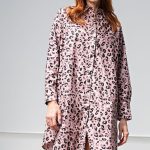 Leopard/Animal Printed Shirt Dress