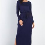 Midi Sleeve Basic Maxi Dress