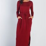 Midi Sleeve Basic Maxi Dress