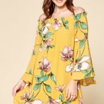 Off-The-Shoulder Woven Loose-Fit Dress