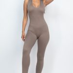 Racer Back Bodycon Jumpsuit