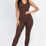Racer Back Bodycon Jumpsuit