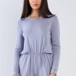 Comfy Tie-Back Long Sleeve Romper