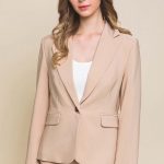 Single Button Closures Vertigo Blazer