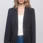 Single Button Closures Vertigo Blazer