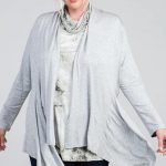 Waist Seam Shark Bite Long Sleeve Open Solid Cardigan