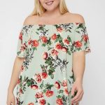 Floral Print Off The Shoulder Top