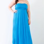 Mermaid Plus Blue Sleeveless Maxi Dress