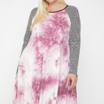 Round Neck Tie Dye Dress