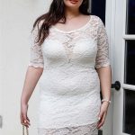 Plus Lace Mini Dress