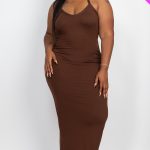 Plus Racer Back Maxi Dress