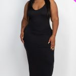Plus Racer Back Maxi Dress