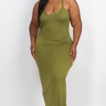 Plus Racer Back Maxi Dress