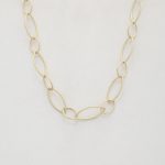 Oval Link Metal Necklace