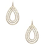 Metal Teardrop Dangle Earring