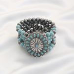 Rodeo Western Concho Beaded Bracelet