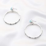 Rodeo Western Texture Hoop Earring