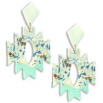 Rodeo Western Aztec Shape Dangle Earring