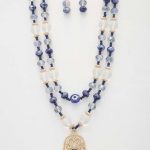 Hamsa Hand Pendant Beaded Layered Necklace