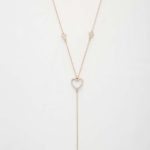 Heart Y Shape Metal Necklace