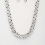 Rectangle Link Metal Necklace