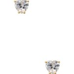 Heart 8mm Crystal Stud Earring