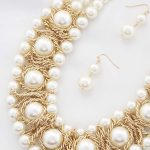 Pearl Wire Statement Necklace