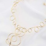 Pearl Swirl Metal Necklace