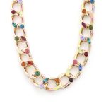 Crystal Curb Link Necklace