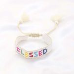 Blessed Bead Pull Tie Bracelet