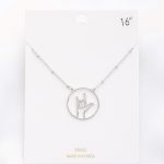 Open Peace Hand Sign Necklace