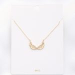 Metal Wing Pendant Necklace