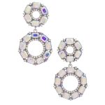 Double Circle Rhinestone Earring