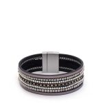 Rhinestone Beaded Magnetic Bracelet
