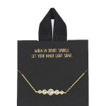 Gold Rhodium Dipped Pendant Bracelet