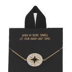 Gold Rhodium Dipped Star Pendant Bracelet